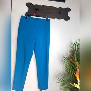 7th Avenue New York and Company Size 2 Teal Blue Trousers